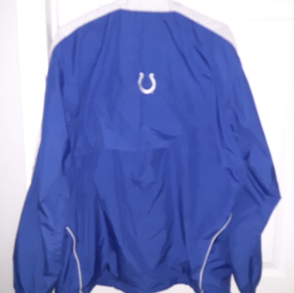 Holloway Indianapolis Colts Lined Windbreaker Zip-Up Jacket Large - Picture 3 of 5